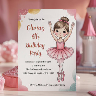 Lieve Kinderen Ballerina Verjaardag Kaart