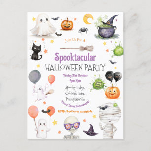 Lieve Kinderen Halloween Ansichtkaart Briefkaart