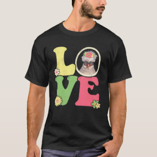Lieve Kip Vredesteken Liefde 60s 70s Groovy Hippi T-shirt