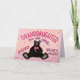 Lieve kleindochter Valentijnsdag Beer Inspiratie P Kaart