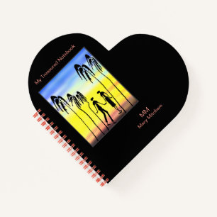Lieve kleurrijke liefde, Silhouette Notitieboek