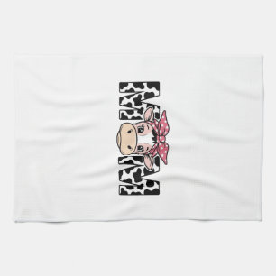 Lieve Koe Moeder Strik Grafisch Ontwerp_1 Theedoek