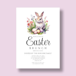 Lieve Konijn Pasen Brunch En Eierzoektocht Kaart
