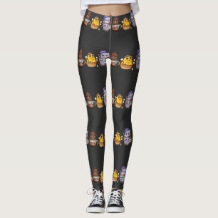 Lieve Kunstenaar Dessert Karakters Kawaii Voedsel Leggings