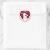 Lieve Lammetjes Ronde Sticker (Tas)