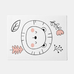 Lieve Leeuw Handgetekend Deurmat