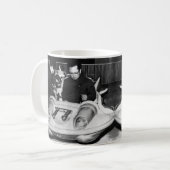 Lieve leider Kim Jong il in een ruimteschip Koffiemok (Voorkant links)