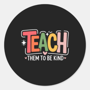 Lieve Leraren School Ronde Sticker