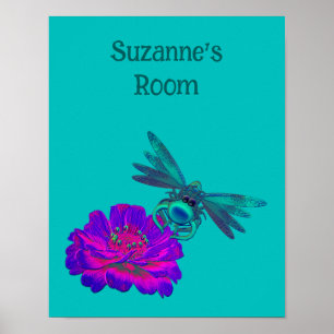 Lieve Libelle Kinderkamer Persoonlijk Poster