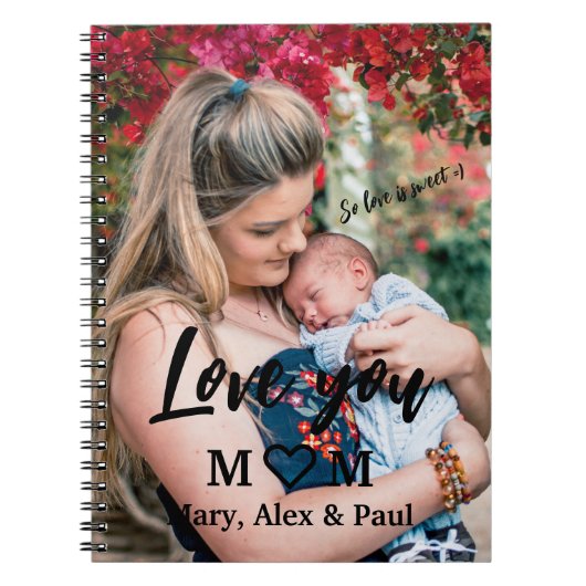 Lieve liefde mama notitieboek (Voorkant)