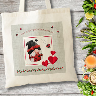 Lieve Liefdeskevertje op een Missie Lieveheersbees Tote Bag