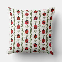 Lieve Lieveheersbeestje Babykamer Kussen | Rood en