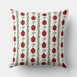 Lieve Lieveheersbeestje Babykamer Kussen | Rood en