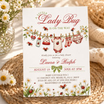 Lieve Lieveheersbeestje Bloemenmeisje Baby Shower