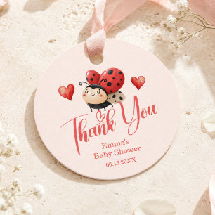 Lieve Lieveheersbeestje Dank Je Wel Baby Shower Bedankjes Labels