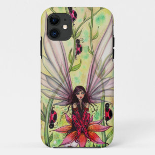 Lieve Lieveheersbeestje Fee Fantasie Illustratie iPhone 11 Hoesje