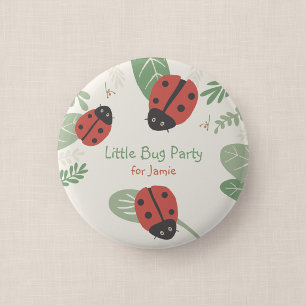 Lieve Lieveheersbeestje Kinderfeestje Gast Knop Fa Ronde Button 5,7 Cm