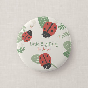 Lieve Lieveheersbeestje Kinderfeestje Gast Knop Fa Ronde Button 5,7 Cm