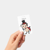 Lieve lieveheersbeestje met hoed en stropdas carto badge (Handheld)