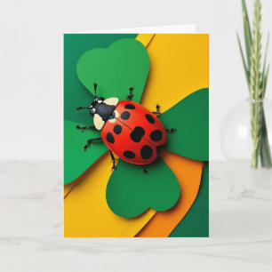 Lieve Lieveheersbeestje op Klaver Kaart