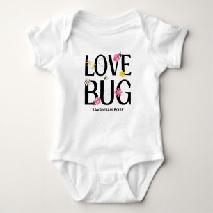 Lieve Lieveheersbeestje Roze Meisje Baby Shower Romper