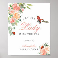 Lieve Lieveheersbeestje Rozen Meisje Baby Shower