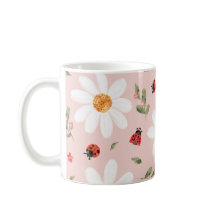 Lieve Lieveheersbeestje & Witte Bloem Mok