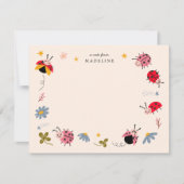 Lieve Lieveheersbeestjes Kinderen Notitiekaartje (Voorkant)