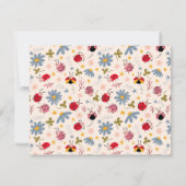 Lieve Lieveheersbeestjes Kinderen Notitiekaartje (Achterkant)