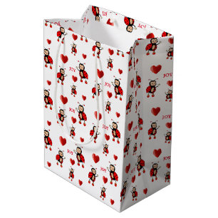 Lieve Lieveheersbeestjes op Wit Medium Cadeauzakje