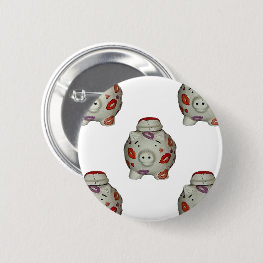 Lieve Lippenstift Varken Ronde Button 5,7 Cm (Voorkant /achterkant)