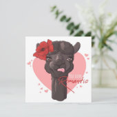 Lieve Llama Feestdagenkaart (Staand voorkant)