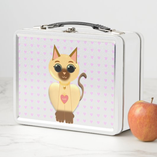 Lieve lunchbox met kat (In situ)