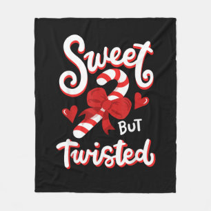 Lieve Maar Verdraaide Grappige Kerst Kerststok San Fleece Deken