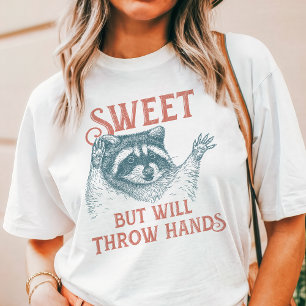 Lieve maar zal handen geven Wasbeer Tri-Blend Shirt