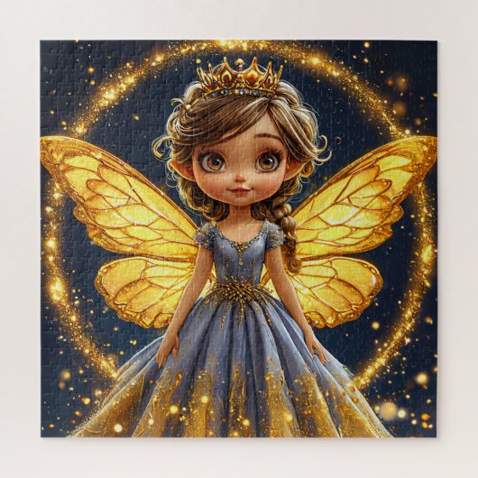 Lieve Magische Fee Meisje Kunst voor Thuis & Cadea Legpuzzel (Verticaal)