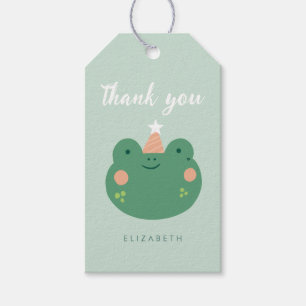 Lieve Magische Kikker Verjaardag Cadeaulabel