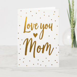 Lieve Mama Glitter Kunstkaart Kaart