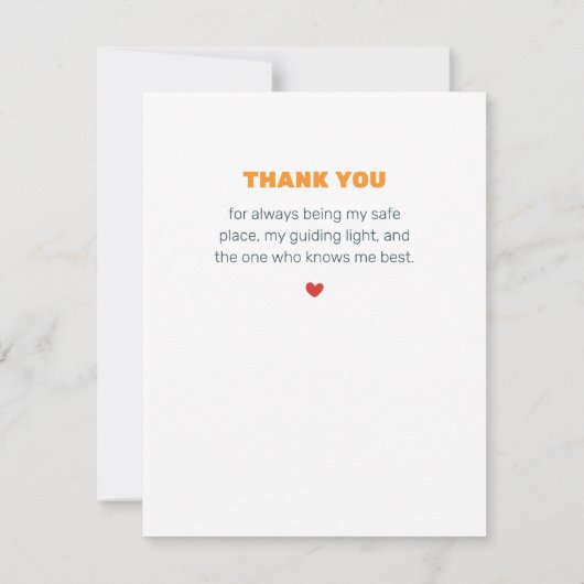 Lieve mama Moederdag plat kaart (Achterkant)