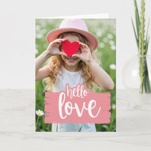 Lieve Meisje Hallo Liefde Kaart