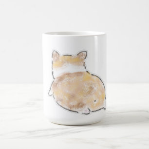 Lieve met de hand getekende illustratie van een Co Koffiemok