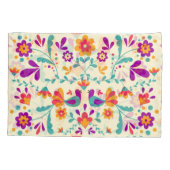 Lieve Mexicaanse Floral en vogels Kussensloop (Achterkant-Links)