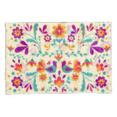 Lieve Mexicaanse Floral en vogels Kussensloop (Voorkant-Rechts)