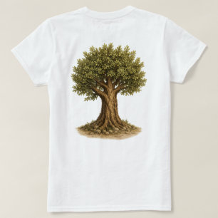 Lieve Mier en Olijfboom Kunst Natuurlijke Illust T-shirt