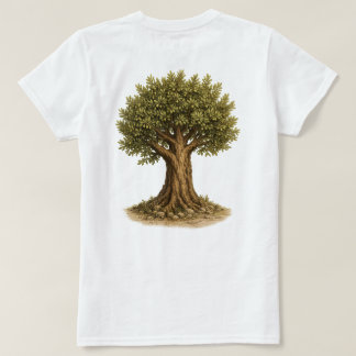 Lieve Mier en Olijfboom Kunst | Natuurlijke Illust T-shirt