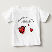 Lieve moderne rode lieveheersbeestje met naam (Voorkant)