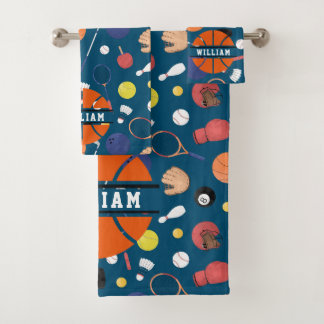 Lieve Moderne Sport Kampioen Persoonlijke Kinderen Bad Handdoek