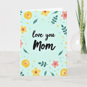 Lieve Moeder Bloemrijke Uitstraling Kaart