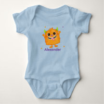 Lieve monster persoonlijke naam baby romper