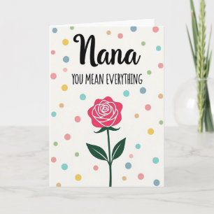 Lieve Nana, je betekent alles kaart